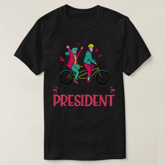 T-shirt Mon bestin pour le président (Design devant)