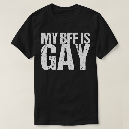 T-shirt Mon Bff Est Gay LGBTQ (Design devant)