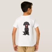 T-shirt Mon Black Lab Est Mon Meilleur Ami (Dos entier)