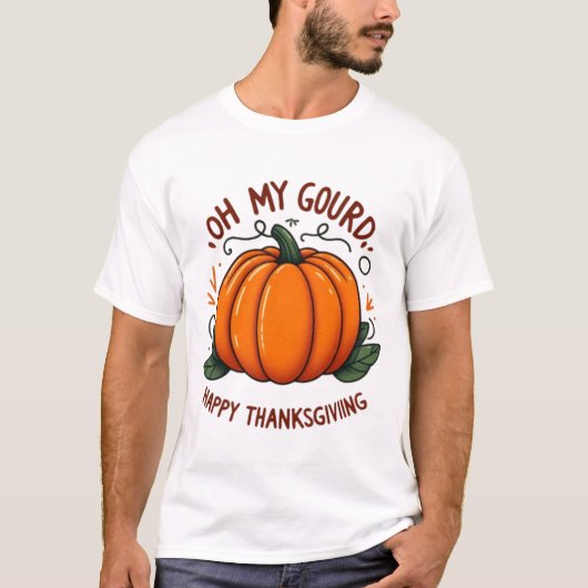 T-shirt Mon Bon thanksgiving Gourd (Devant)