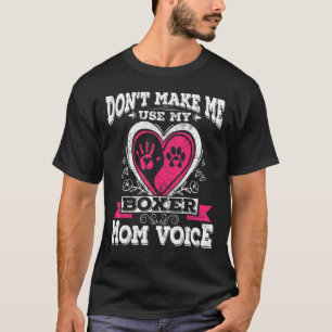 T-shirt Mon Boxer Noël Pour Les Femmes Maman Filles Maman
