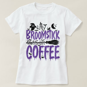 T-shirt Mon Broomstick tourne sur le Cool Halloween addict