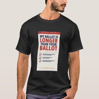 T-shirt Mon bulletin de vote est plus long que votre bulle