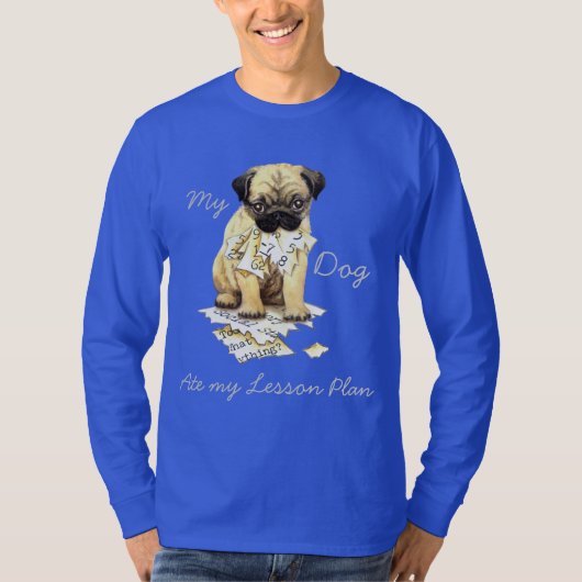 T-shirt Mon carlin a mangé mon plan de cours (Devant)