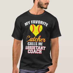 T-shirt Mon Catcher Favori M'Appelle Assistant Coach Softb