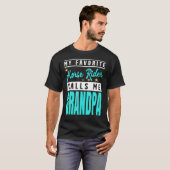 T-shirt Mon Cavalier Préféré M'appelle Papi Hommes (Devant entier)