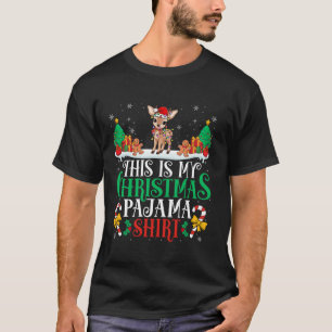 T-shirt Mon cerf Noël Noël Noël Noël Pyjama Chemise Deer C