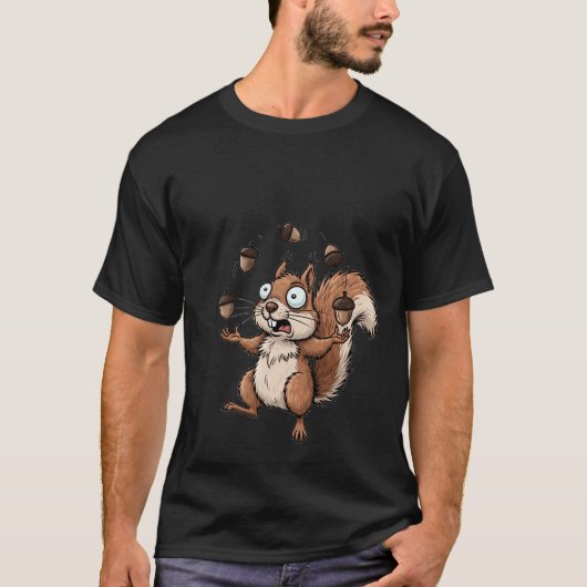 T-shirt Mon cerveau a un problème d'écureuil : Drôle écure (Devant)