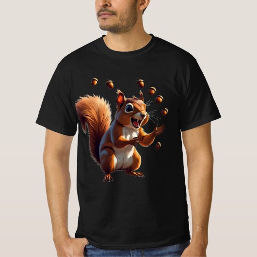 T-shirt Mon Cerveau a un problème d'écureuil : Equirrel dr (Devant)