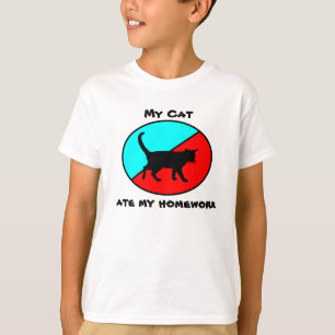 T-shirt Mon chat a mangé mon travail !