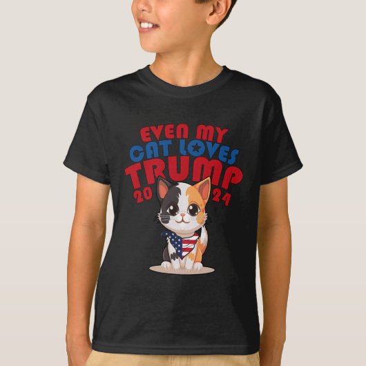 T-shirt Mon chat aime Trump 2024 2 (Devant)