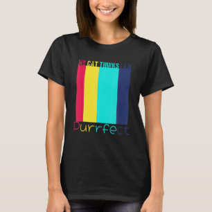 T-shirt Mon Chat Croque Je suis Purrfect Aimer Animal