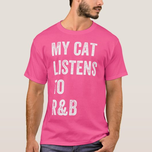T-shirt Mon Chat Écoute Rb (Devant)