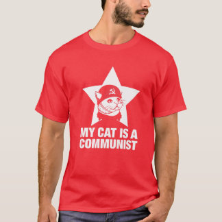 T-shirt Mon Chat Est Communiste