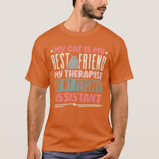 T-shirt Mon chat est ma meilleure famille personnelle d'am