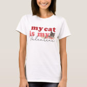 T-shirt Mon Chat Est Ma Saint Valentin (Devant)