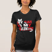 T-shirt Mon chat est ma Saint Valentin (Devant)
