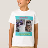 T-shirt mon chat est ma valentine (Devant)