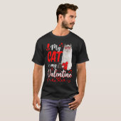 T-shirt Mon Chat Est Ma Valentine Chat Maman Chat Papa Kit (Devant entier)