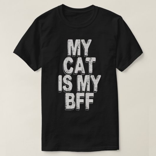 T-shirt mon chat est mon bff (Design devant)