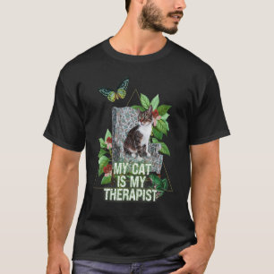 T-shirt Mon Chat Est Mon Thérapeute Chat En Chaire Santé M