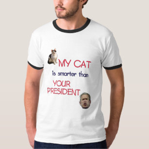 T-shirt Mon chat est plus futé que votre président