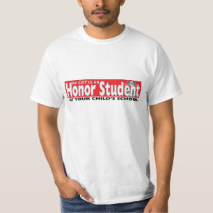 T-shirt Mon chat est un étudiant d'honneur à votre écol