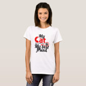 T-shirt mon chat mon meilleur ami (Devant entier)