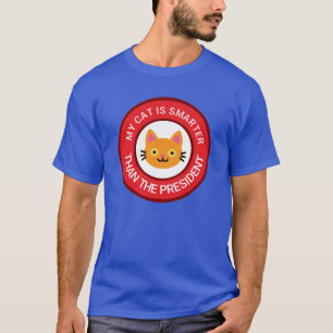 T-shirt Mon Chat Orange Est Plus Intelligent Que Le Présid