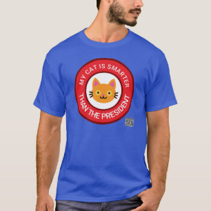 T-shirt Mon Chat Orange Est Plus Intelligent Que Le Présid