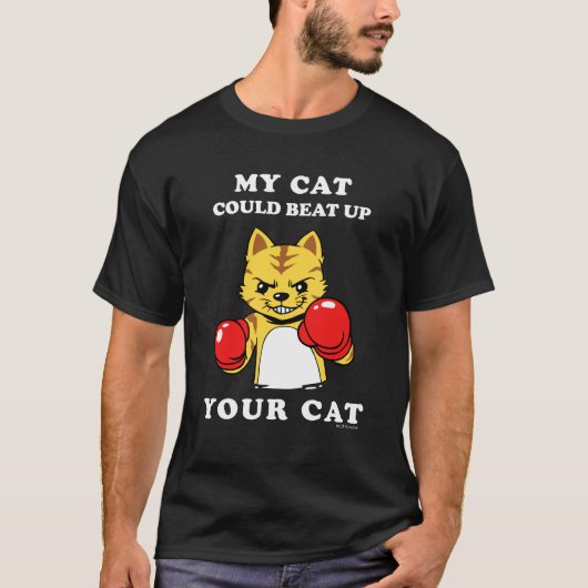 T-shirt Mon Chat Pourrait Baiser Votre Chat (Devant)