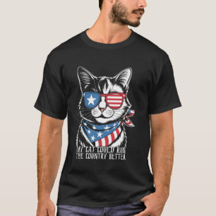T-shirt Mon chat pourrait diriger le pays mieux Chat patri