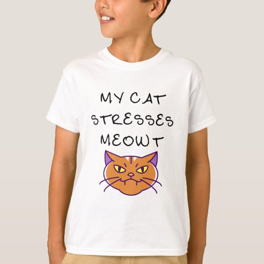 T-shirt Mon chat souligne Meowt drôle Chat (Devant)