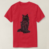 T-shirt Mon chat vert (Design devant)