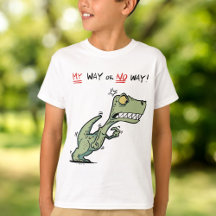 Mon chemin ou pas de chemin T-Rex dinosaure en col