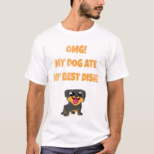 T-shirt mon chien a mangé mon meilleur slogan (Devant)