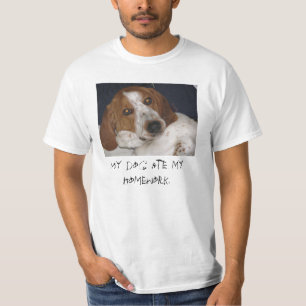 T-shirt Mon chien a mangé mon travail