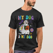 T-shirt Mon Chien Est Boo Drôle Propriétaire Chien Boo Gho (Devant)