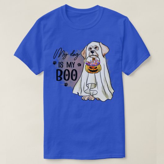 T-shirt Mon Chien Est Boo Drôle Propriétaire Chien Boo Gho (Design devant)