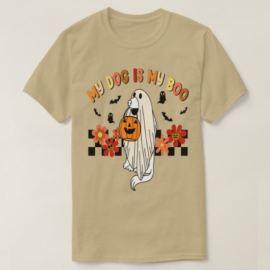 T-shirt Mon Chien Est Boo Drôle Propriétaire Chien Boo Gho (Design devant)