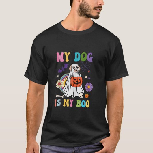 T-shirt Mon Chien Est Boo Drôle Propriétaire Chien Boo Gho (Devant)