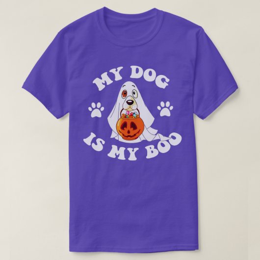 T-shirt Mon Chien Est Boo Drôle Propriétaire Chien Boo Gho (Design devant)