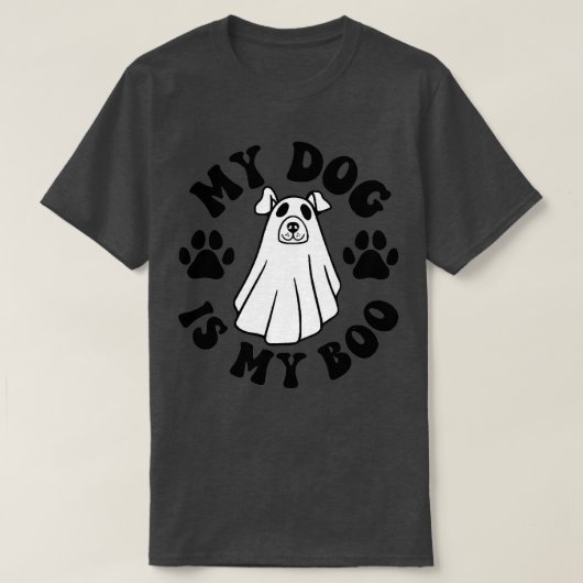 T-shirt Mon Chien Est Boo Drôle Propriétaire Chien Boo Gho (Design devant)