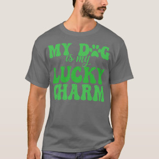 T-shirt mon chien est mon charme chanceux