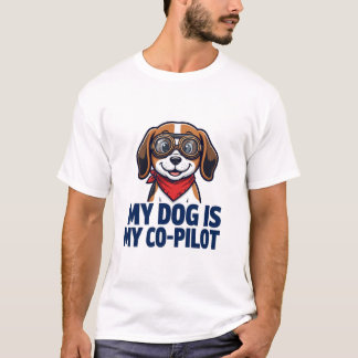 T-shirt Mon Chien Est Mon Copilote Beagle