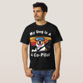 T-shirt Mon chien est mon copilote | Drôle Chien & Voiture (Devant entier)