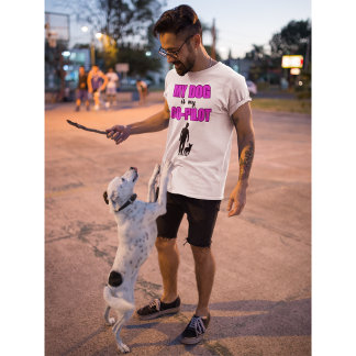 T-shirt Mon chien est mon partenaire, Pink Moderne Design