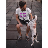 T-shirt Mon chien est mon partenaire, Pink Moderne Design