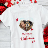 T-shirt Mon Chien Est Mon Saint Valentin Personnalisé Coeu