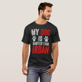 T-shirt Mon Chien Est Plus Intelligent Que Votre Premier M (Devant entier)